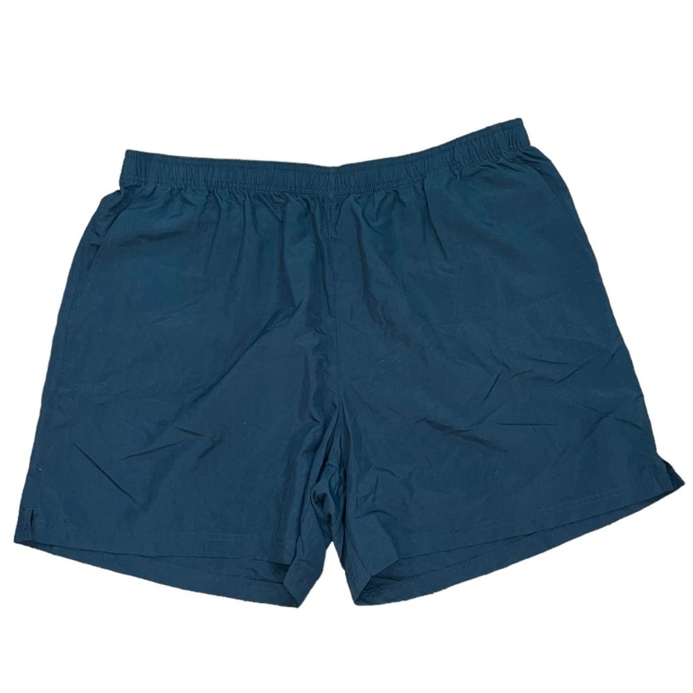 Men's Columbia Black Nylon Elastic Waist Fishing Shorts Size 2XL